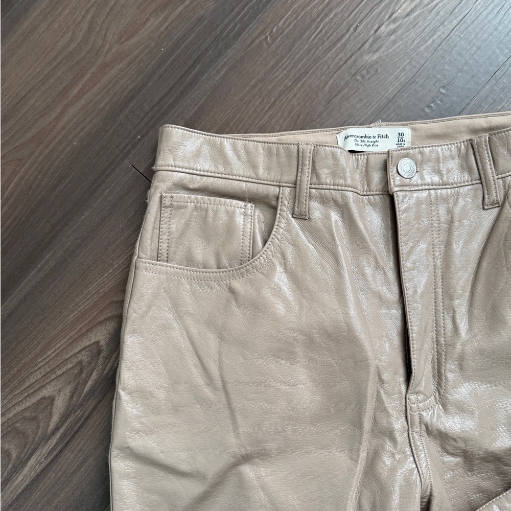 Abercrombie & Fitch Tan Straight Leg Pants
